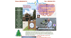 Desktop Screenshot of columbiafootclinic.net